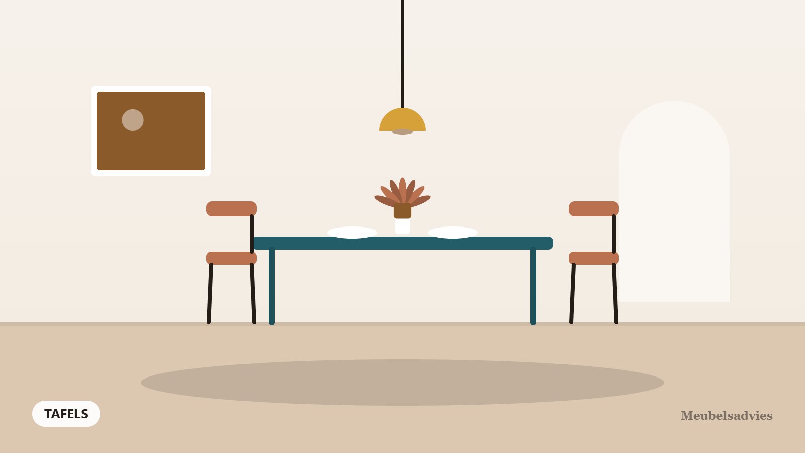De juiste maat voor je eettafel: zo reken je het uit
